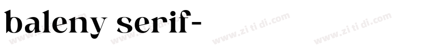 baleny serif字体转换